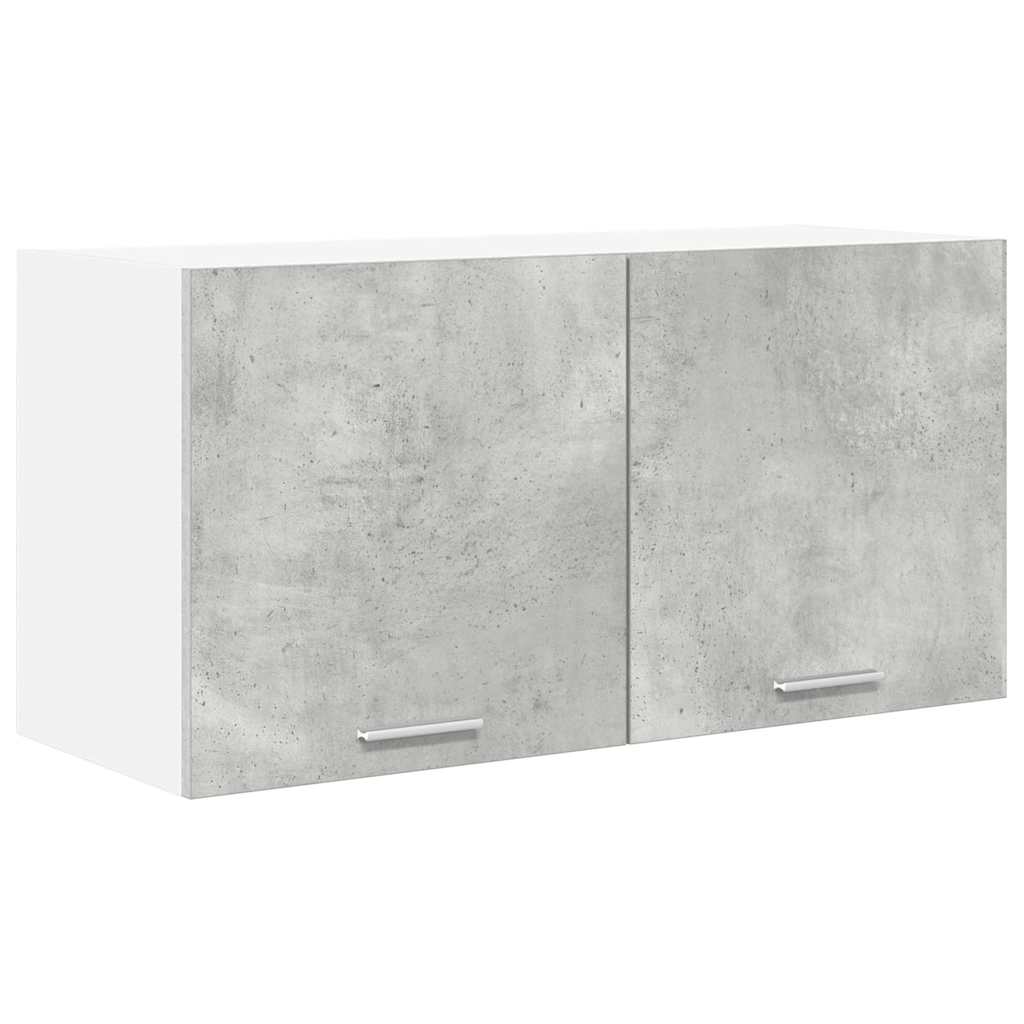 vidaXL Hanging Cabinet Concrete Grey 80 x 31 x 40 cm Engineered Wood 2