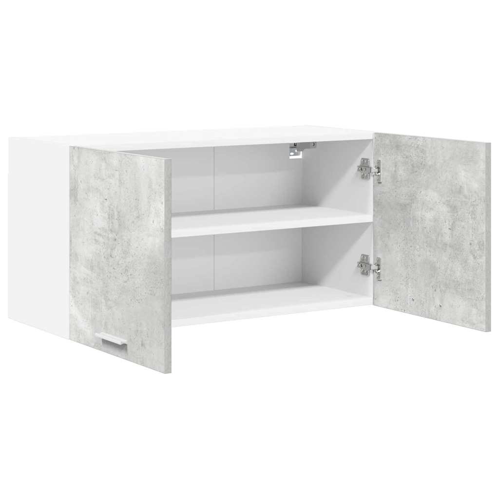 vidaXL Hanging Cabinet Concrete Grey 80 x 31 x 40 cm Engineered Wood 5