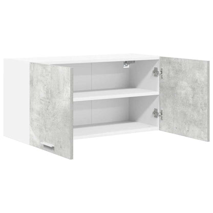 vidaXL Hanging Cabinet Concrete Grey 80 x 31 x 40 cm Engineered Wood 5