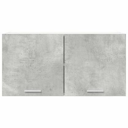 vidaXL Hanging Cabinet Concrete Grey 80 x 31 x 40 cm Engineered Wood 6