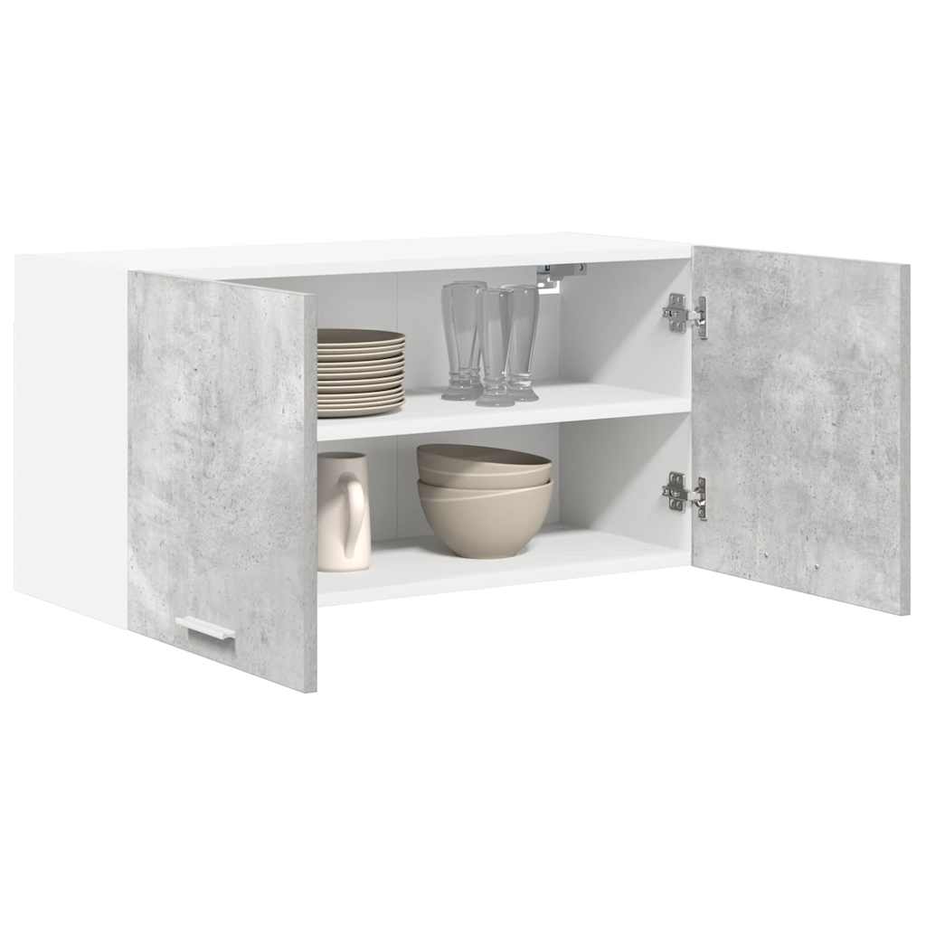 vidaXL Hanging Cabinet Concrete Grey 80 x 31 x 40 cm Engineered Wood 3