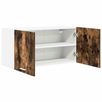 vidaXL Hanging Cabinet Smoked Oak 80 x 31 x 40 cm Engineered Wood 5