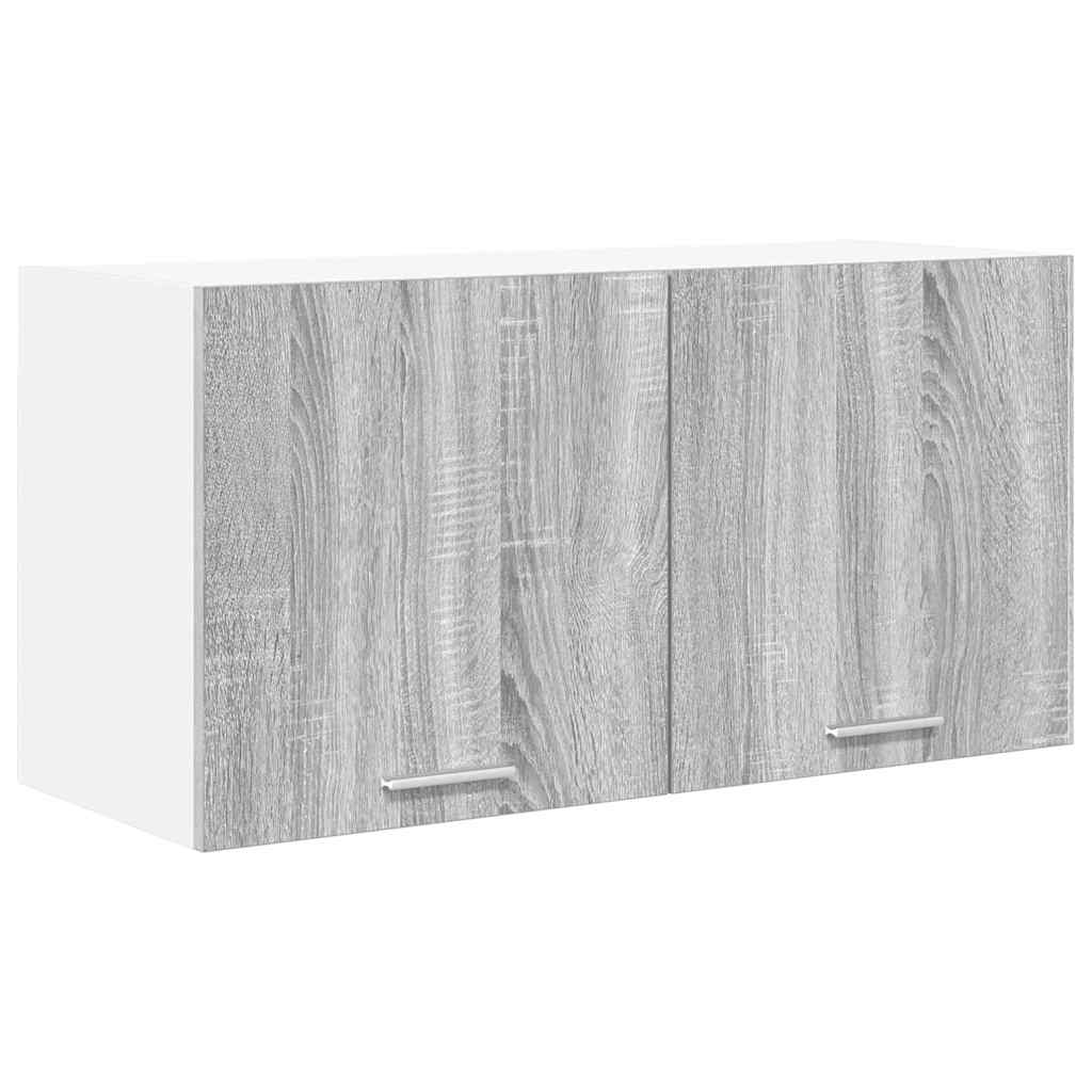 vidaXL Hanging Cabinet Grey Sonoma 80 x 31 x 40 cm Engineered Wood 2
