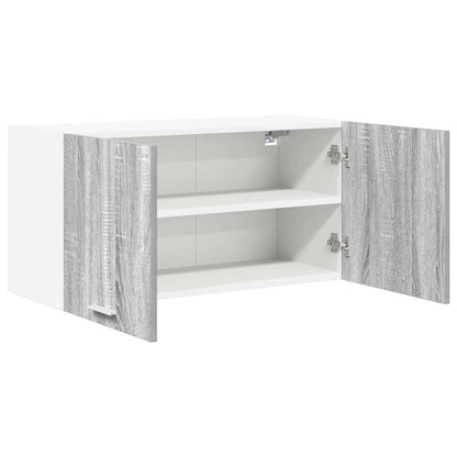 vidaXL Hanging Cabinet Grey Sonoma 80 x 31 x 40 cm Engineered Wood 5