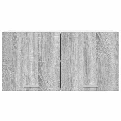 vidaXL Hanging Cabinet Grey Sonoma 80 x 31 x 40 cm Engineered Wood 6