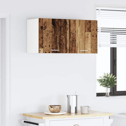 vidaXL Hanging Cabinet Old Wood 80 x 31 x 40 cm Engineered Wood 4