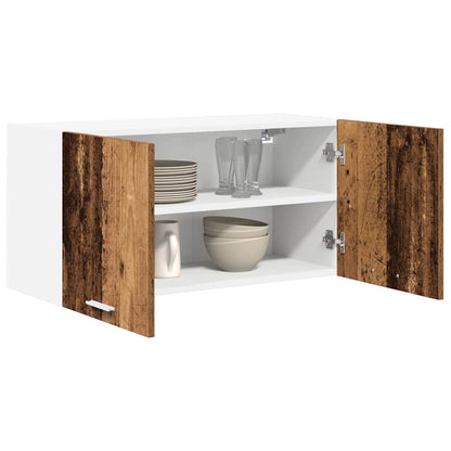 vidaXL Hanging Cabinet Old Wood 80 x 31 x 40 cm Engineered Wood 3