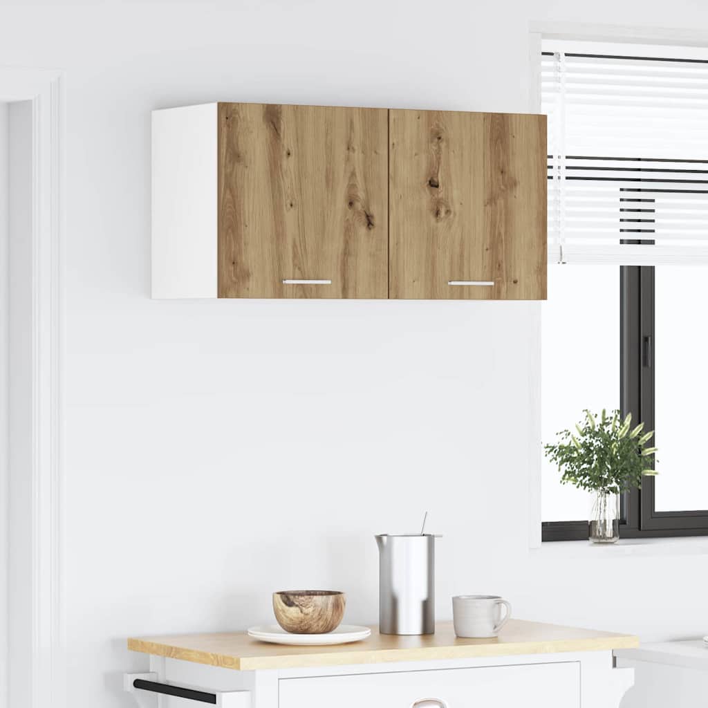 vidaXL Hanging Cabinet Artisan Oak 80 x 31 x 40 cm Engineered Wood 4