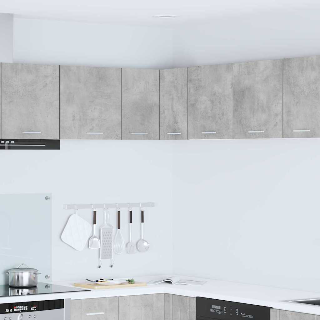 vidaXL Hanging Cabinet Concrete Grey and White 57 x 57 x 40 cm 1