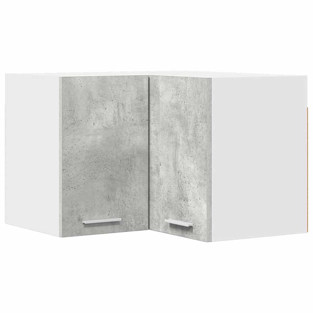 vidaXL Hanging Cabinet Concrete Grey and White 57 x 57 x 40 cm 2