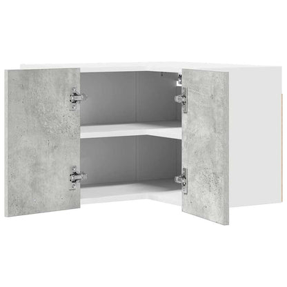 vidaXL Hanging Cabinet Concrete Grey and White 57 x 57 x 40 cm 5