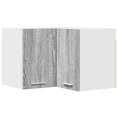 vidaXL Hanging Cabinet Grey Sonoma and White 57 x 57 x 40 cm 2