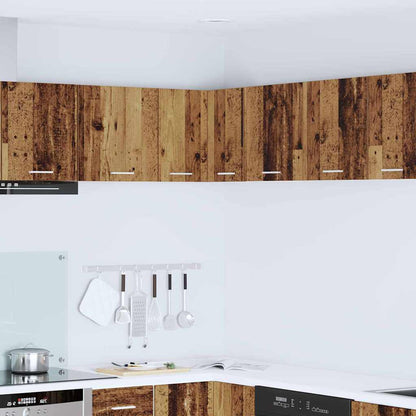 vidaXL Hanging Cabinet Old Wood and White 57 x 57 x 40 cm 1