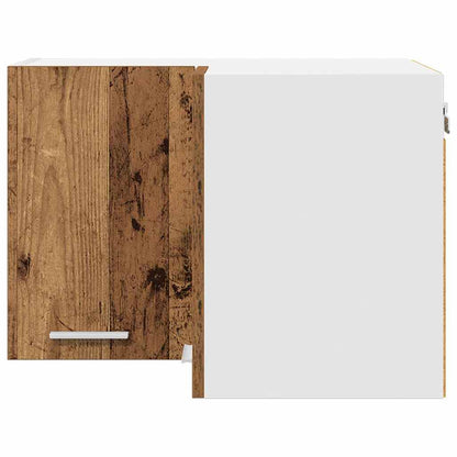 vidaXL Hanging Cabinet Old Wood and White 57 x 57 x 40 cm 6