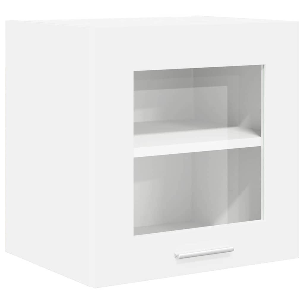 vidaXL Hanging Cabinet 2 pcs White Engineered Wood 5