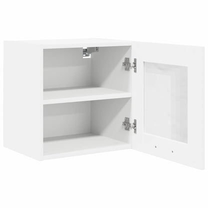 vidaXL Hanging Cabinet 2 pcs White Engineered Wood 6