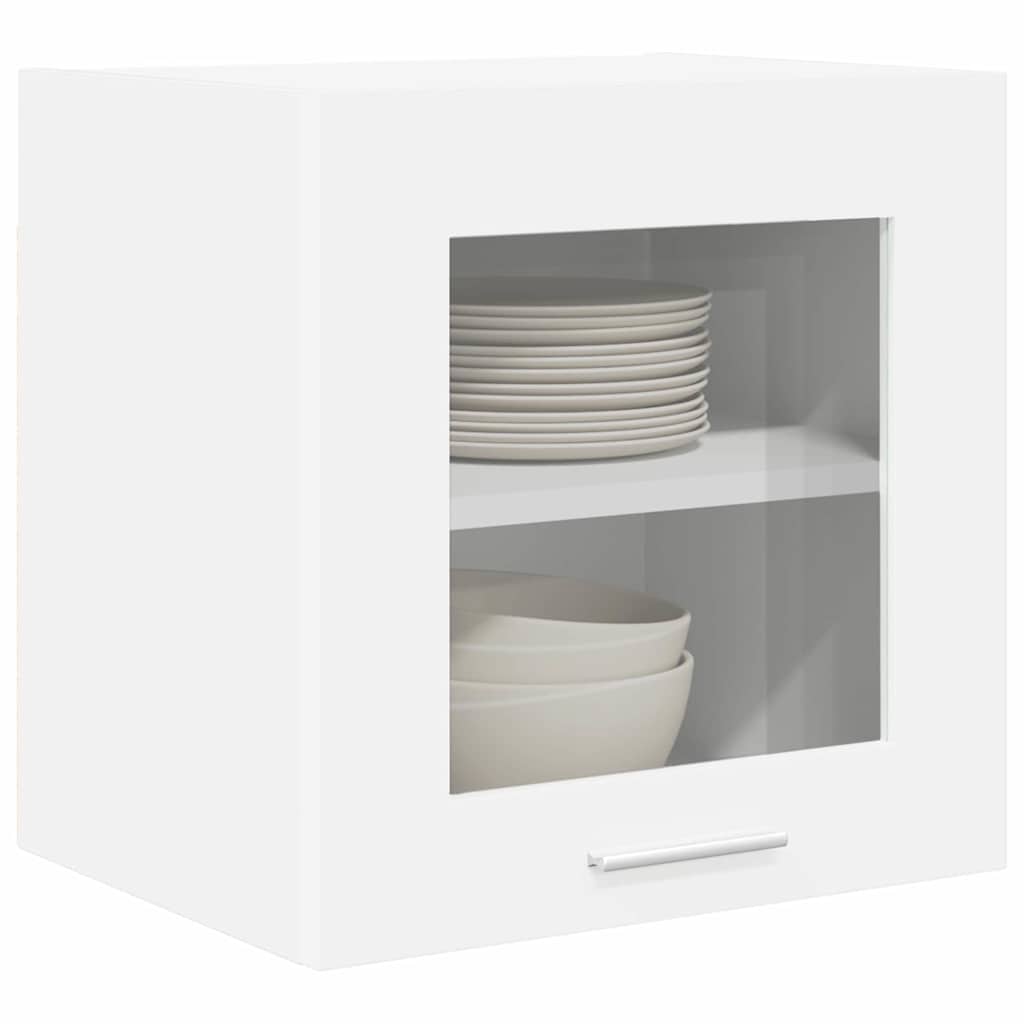 vidaXL Hanging Cabinet 2 pcs White Engineered Wood 3