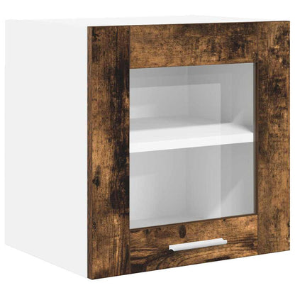 vidaXL Hanging Cabinet 2 pcs Smoked Oak Engineered Wood 5