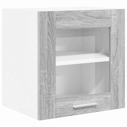 vidaXL Hanging Cabinet 2 pcs Grey Sonoma Engineered Wood 5