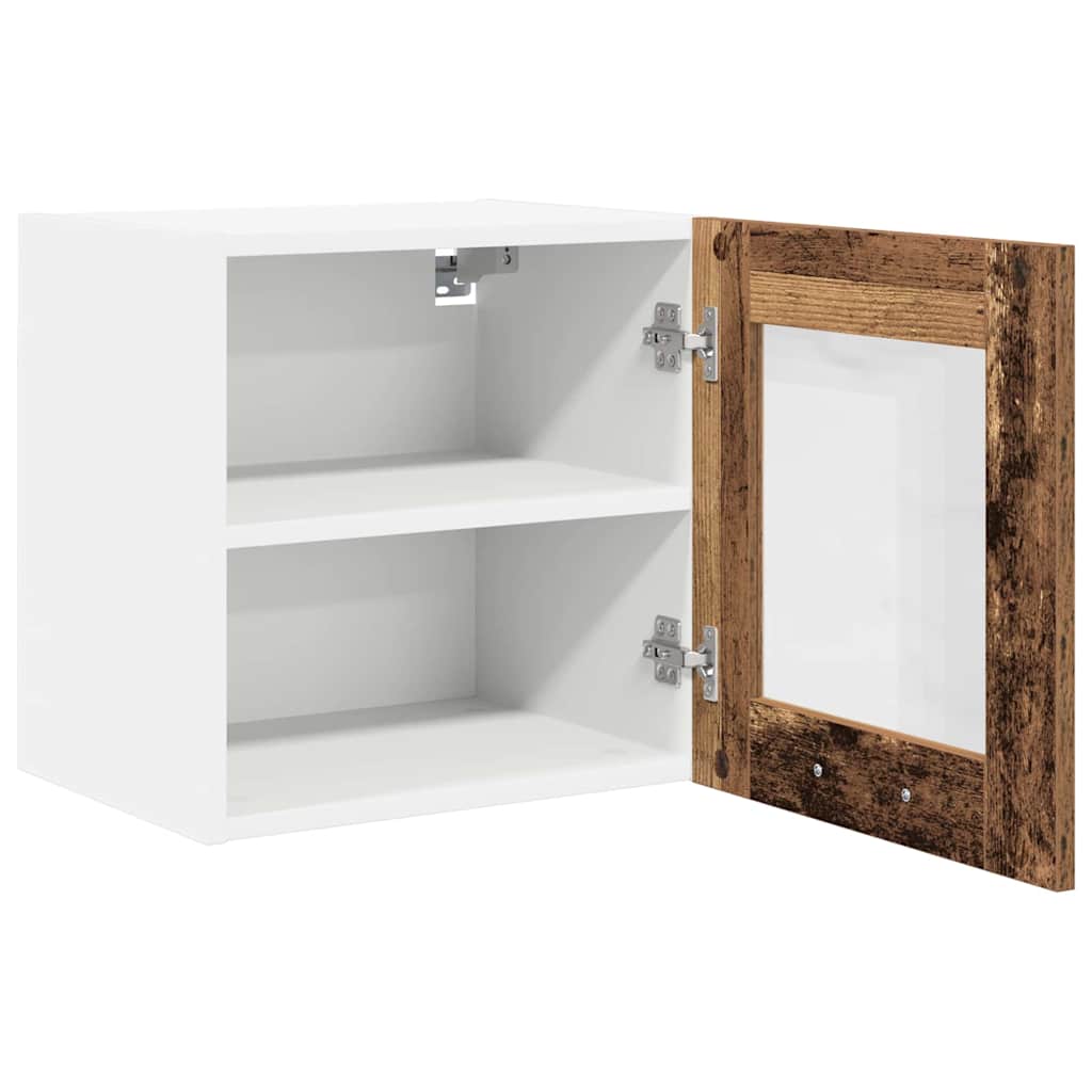 vidaXL Hanging Cabinet 2 pcs Old Wood Engineered Wood 6