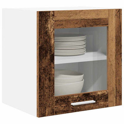 vidaXL Hanging Cabinet 2 pcs Old Wood Engineered Wood 3
