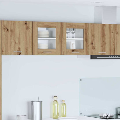 vidaXL Hanging Cabinet 2 pcs Artisan Oak Engineered Wood 1