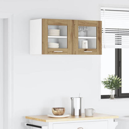 vidaXL Hanging Cabinet 2 pcs Artisan Oak Engineered Wood 4