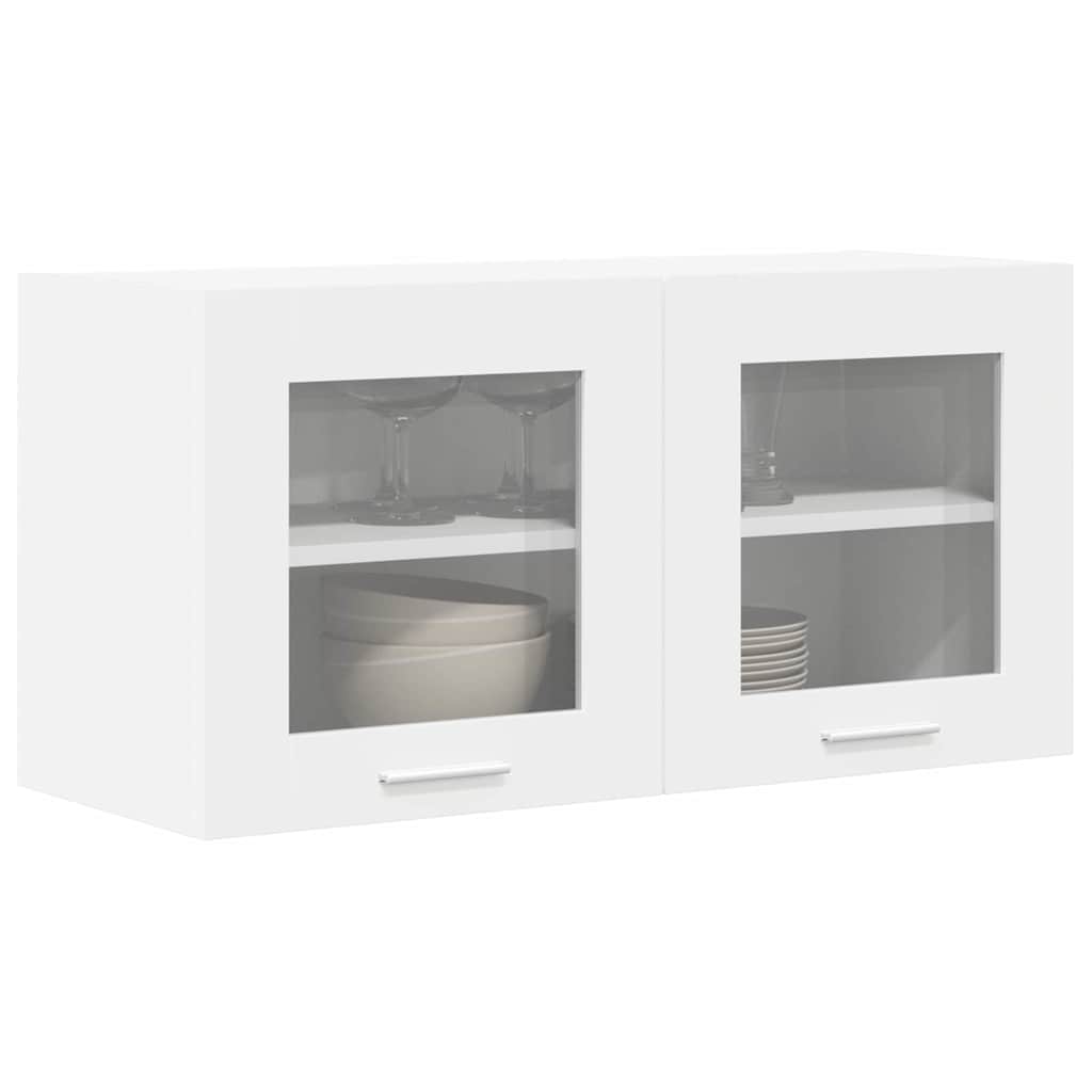 vidaXL Hanging Cabinet White 80 x 31 x 40 cm Engineered Wood 3