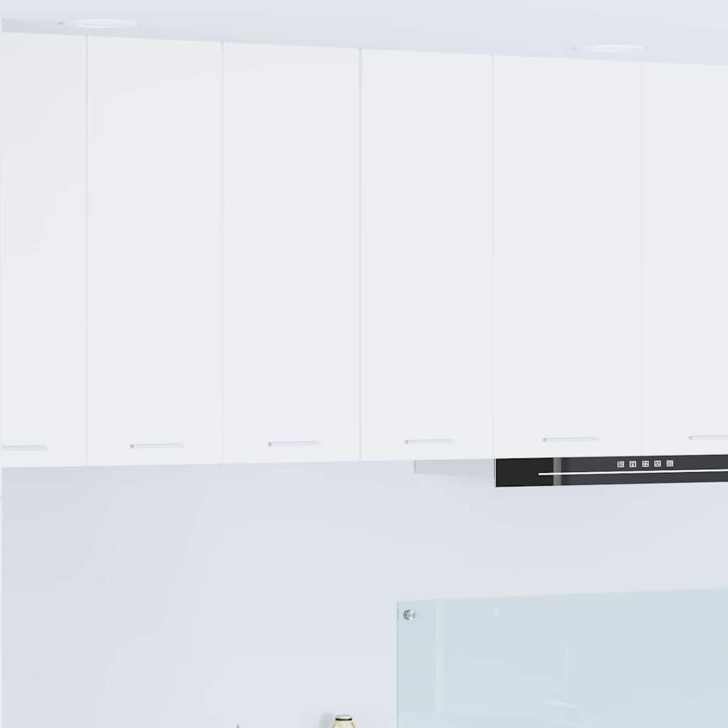 vidaXL Hanging Cabinet 2 pcs White Engineered Wood 1
