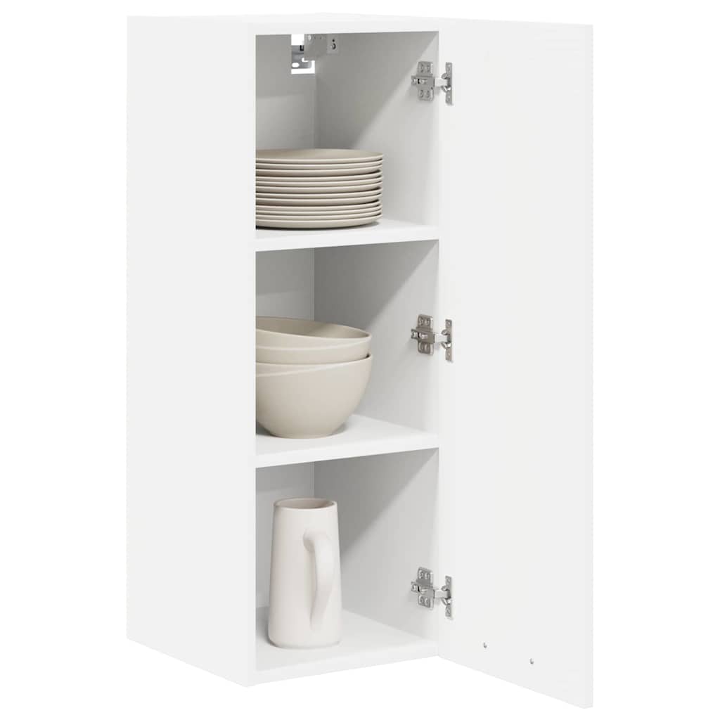 vidaXL Hanging Cabinet 2 pcs White Engineered Wood 3
