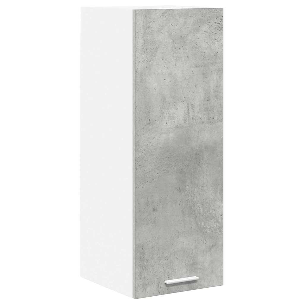 vidaXL Hanging Cabinet 2 pcs Concrete Grey and White Engineered Wood 6