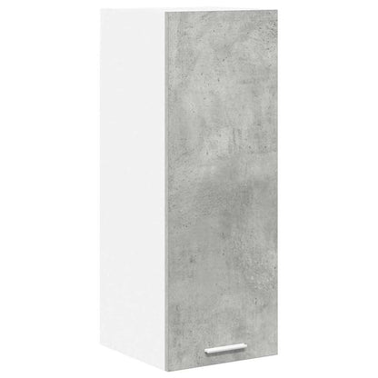 vidaXL Hanging Cabinet 2 pcs Concrete Grey and White Engineered Wood 6
