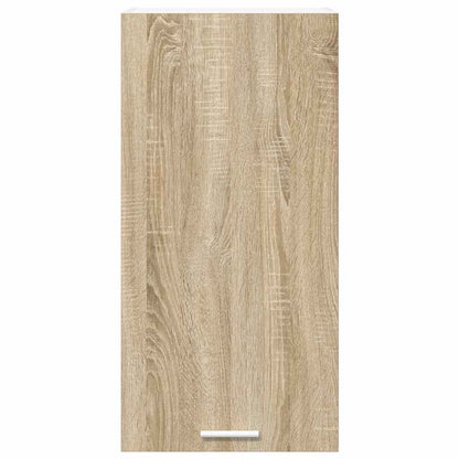 vidaXL Hanging Cabinet Sonoma Oak and White 40 x 31 x 80 cm 6