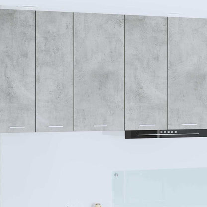 vidaXL Hanging Cabinet Concrete Grey and White 40 x 31 x 80 cm 1