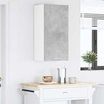 vidaXL Hanging Cabinet Concrete Grey and White 40 x 31 x 80 cm 4