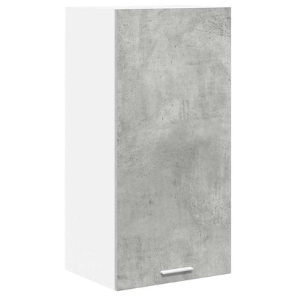 vidaXL Hanging Cabinet Concrete Grey and White 40 x 31 x 80 cm 2