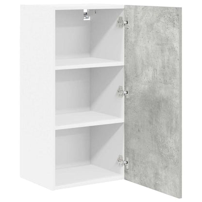 vidaXL Hanging Cabinet Concrete Grey and White 40 x 31 x 80 cm 5