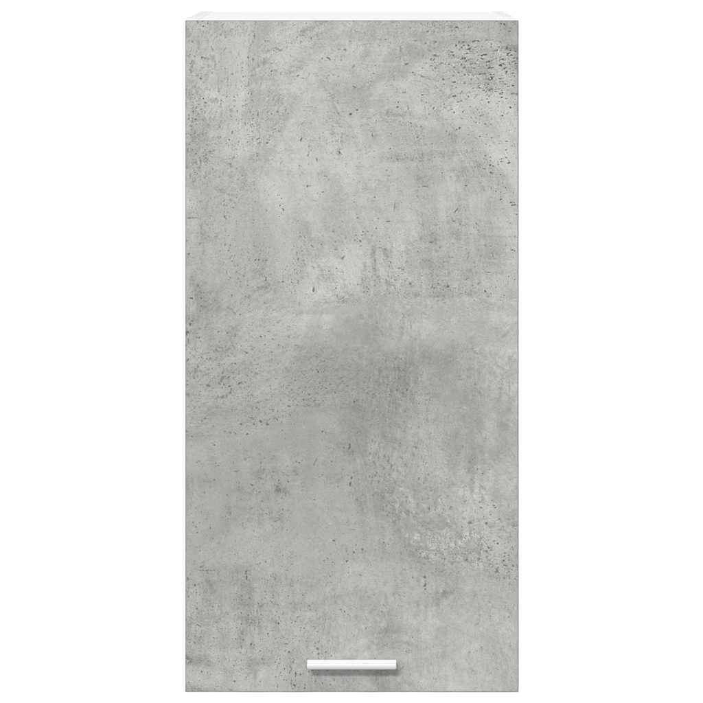 vidaXL Hanging Cabinet Concrete Grey and White 40 x 31 x 80 cm 6