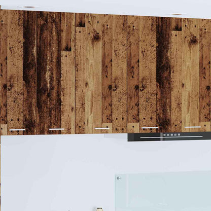 vidaXL Hanging Cabinet Old Wood and White 40 x 31 x 80 cm 1