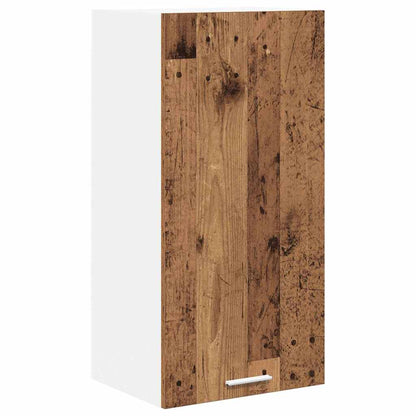 vidaXL Hanging Cabinet Old Wood and White 40 x 31 x 80 cm 2
