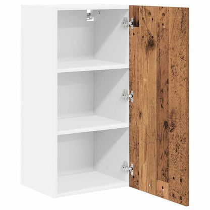 vidaXL Hanging Cabinet Old Wood and White 40 x 31 x 80 cm 5