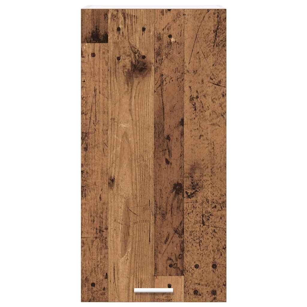 vidaXL Hanging Cabinet Old Wood and White 40 x 31 x 80 cm 6