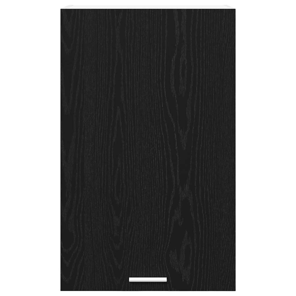 vidaXL Hanging Cabinet Black Oak and White 50 x 31 x 80 cm 6