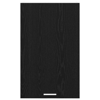 vidaXL Hanging Cabinet Black Oak and White 50 x 31 x 80 cm 6
