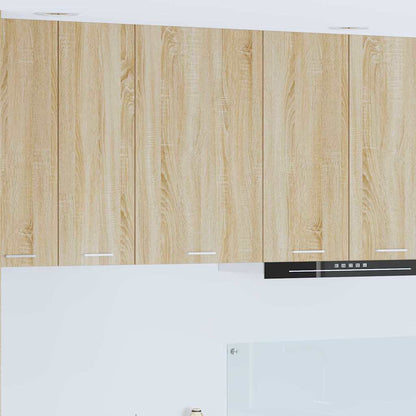 vidaXL Hanging Cabinet Sonoma Oak and White 50 x 31 x 80 cm 1