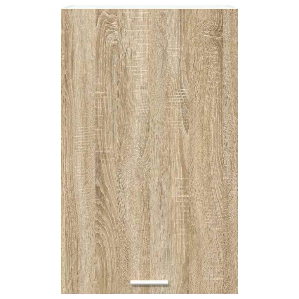 vidaXL Hanging Cabinet Sonoma Oak and White 50 x 31 x 80 cm 6