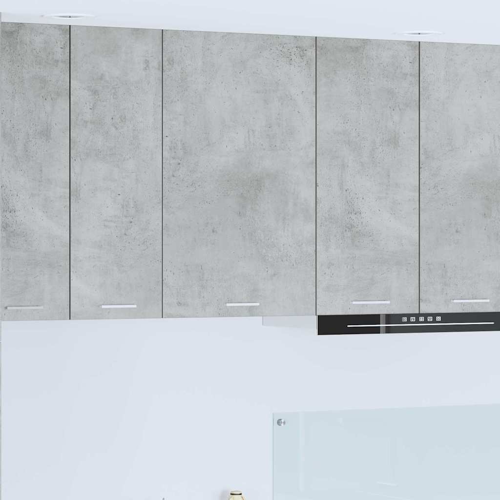 vidaXL Hanging Cabinet Concrete Grey and White 50 x 31 x 80 cm 1