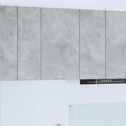 vidaXL Hanging Cabinet Concrete Grey and White 50 x 31 x 80 cm 1