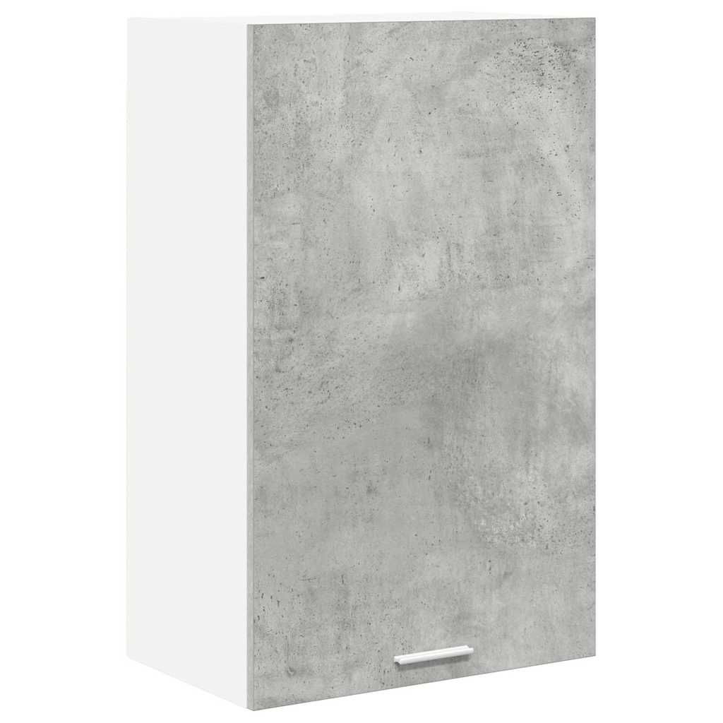 vidaXL Hanging Cabinet Concrete Grey and White 50 x 31 x 80 cm 2