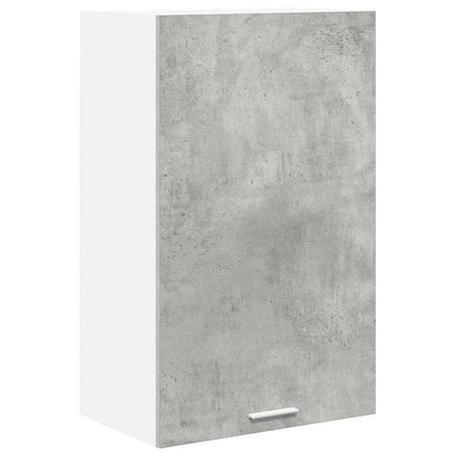 vidaXL Hanging Cabinet Concrete Grey and White 50 x 31 x 80 cm 2
